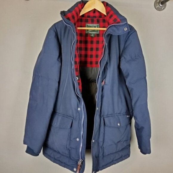 Woolrich Langhorne Men's Puffer Jacket Size Medium Deep Navy 550 Fill 16106 - Picture 6 of 14